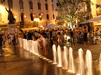 Camping Le Brasilia, Perpignan, le soir en terrasse