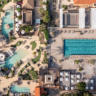Camping Le Brasilia, waterpark Archipel, luchtfoto