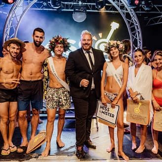 Camping Le Brasilia, animación y veladas, entrega de precios de Miss & Mister Brasilia