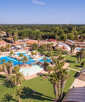 Camping la Sir&egrave;ne - Parc aquatique - Vue a&eacute;rienne