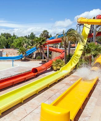 Camping la Sir&egrave;ne - Parc aquatique - Toboggans g&eacute;ant
