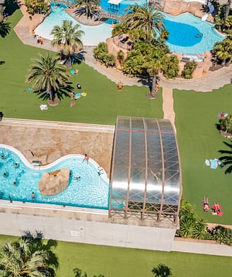 Camping la Sir&egrave;ne - Parc aquatique - Vue z&eacute;nithale
