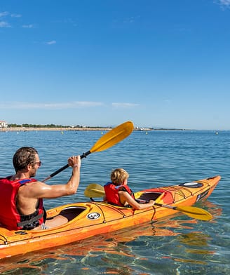 Camping la Sir&egrave;ne - Activit&eacute;s et animations - Cano&eacute; en mer
