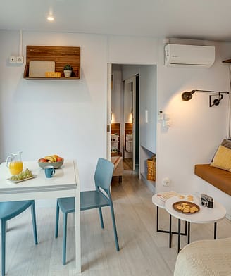 Campingplatz La Sirène - Mietunterkünfte - Cottage 3 - 6 Personen - 3 Zimmer - Wohnzimmer