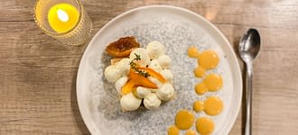 Campeggio Les Tournels: Dolce proposto al ristorante del campeggio