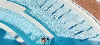 Camping les Tournels : Spa - Bassins extérieurs