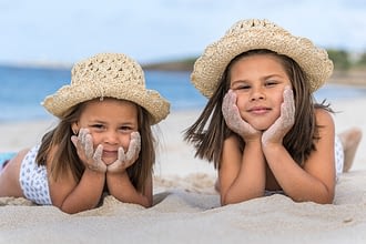 Les Terrasses de Kersiny - Der weiße Sandstrand - Ein idealer Strand für Kinder