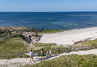 Les Terrasses de Kersiny - Der weiße Sandstrand - Nach Süden/Südosten ausgerichteter Strand