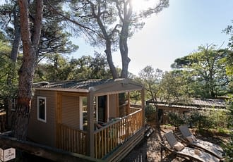 Camping les Tournels : Cottage Safari - Vue extérieure