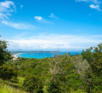 Les Tournels campsite: View of Pampelonne beach