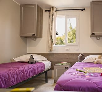 Campeggio Les Tournels: Cottage 4 persone L'Oustaloun - Camera con 2 letti singoli