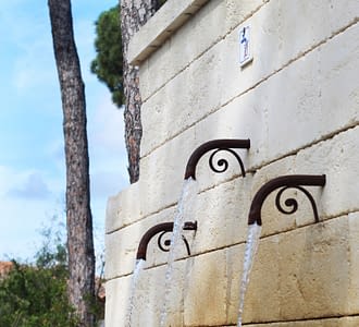 Camping Les Tournels: Waterfontein