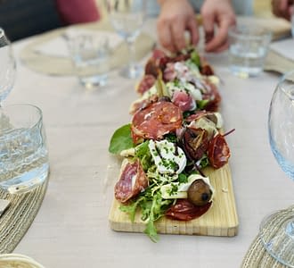 Campeggio Les Tournels: Ristorazione - Tagliere di salumi