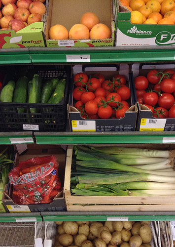 Camping Amfora - Servicios y tiendas - Vente de frutas y verduras en el supermercado