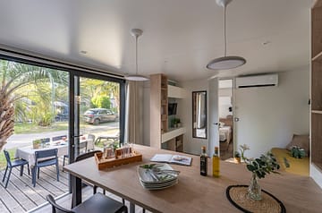 La Sir&egrave;ne campsite - Accommodation - Cottage 2 - 4/6 persons - 2 bedrooms - Living area