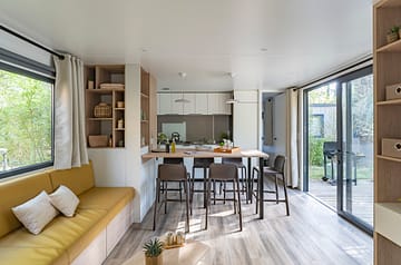 La Sir&egrave;ne campsite - Accommodation - Cottage 2 - 4/6 persons - 2 bedrooms - Living area/Kitchen