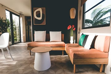 Camping La Sir&egrave;ne - Alojamientos - Cocoon 2 - 4 personas - 2 habitaciones - Sal&oacute;n