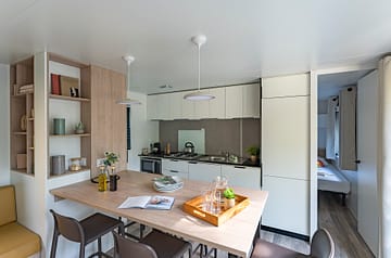 Campingplatz La Sirène - Mietunterkünfte - Cottage 2 - 4/6 Personen - 2 Zimmer - Küche
