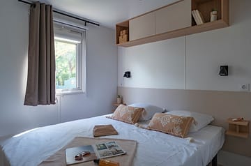 Campingplatz La Sirène - Mietunterkünfte - Sirène 2 Confort  - 4 Personen - 2 Zimmer - Elternschlafzimmer
