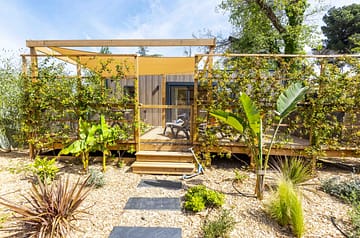 Camping la Sirène - Hébergements - Lodge 2 - 4 personnes - 2 chambres – extérieur