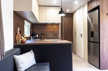Camping la Sirène - Hébergements - Lodge 3 - 6 personnes - 3 chambres – cuisine