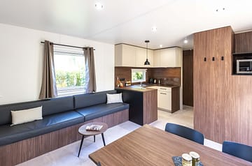 Camping la Sirène - Hébergements - Lodge 3 - 6 personnes - 3 chambres – Salon