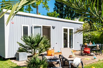 Camping la Sirène - Accommodaties - Sirène 2 - 4 personen - 2 slaapkamers - Buitenaanzicht