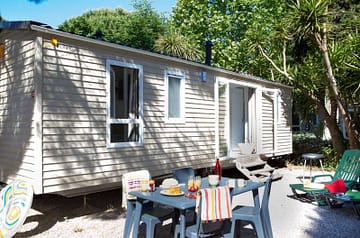 Camping la Sirène - Hébergements - Sirène 2 Clim - 3m - 4 personnes - 2 chambres - Extérieur