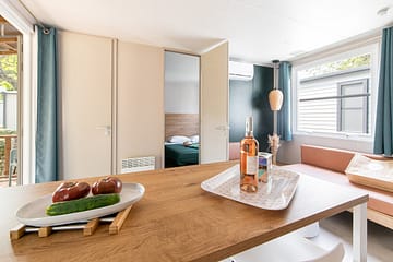 Plage Fleurie campsite - Holiday rentals - Cosy Cottage - 6 persons - 3 bedrooms - Living area