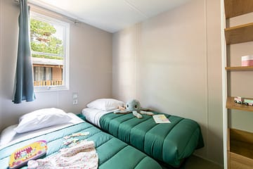 La Plage Fleurie campsite - Holiday rentals - Cottage Cosy - 6 persons - 3 bedrooms - Children’s bedroom