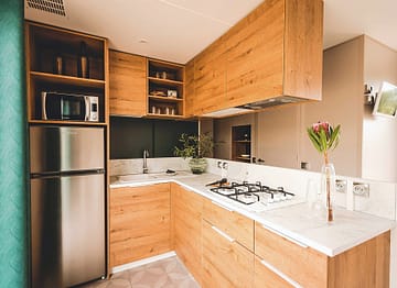 La Sir&egrave;ne campsite - Accommodation - Cocoon 3 - 6 persons - 3 bedrooms - Equipped kitchen