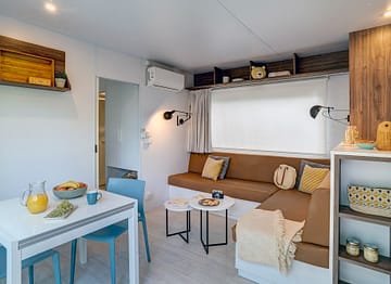 Camping la Sir&egrave;ne - H&eacute;bergements - Cottage 3 - 6 personnes - 3 chambres - Salon