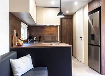 Camping la Sirène - Hébergements - Lodge 3 - 6 personnes - 3 chambres – cuisine