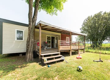 La Plage Fleurie campsite - Holiday rentals - Alizé Cottage - 4 persons - 2 bedrooms - Outside