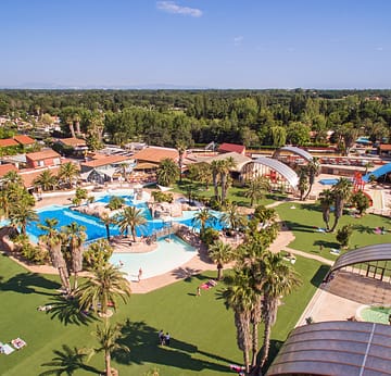 Camping la Sir&egrave;ne - Parc aquatique - Vue a&eacute;rienne