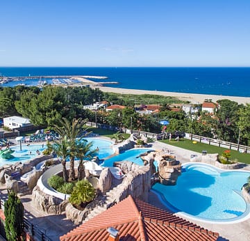 Camping Le Bois de Valmarie - Vista a&eacute;rea del parque acu&aacute;tico