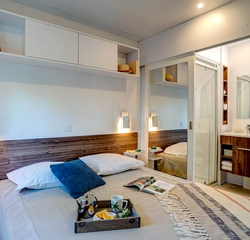 Camping la Sir&egrave;ne - H&eacute;bergements - Cottage 3 - 6 personnes - 3 chambres - Chambre parentale