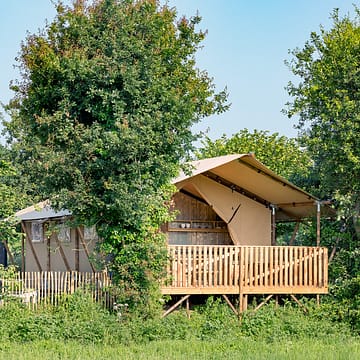 Camping Les Mouettes - Accommodation - Glamping Natura Tent, 4 flowers, 6 persons, 2 bedrooms, 1 bathroom - outdoors
