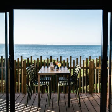 Cottage Les Îles avec vue sur la mer au camping Les Mouettes à Carantec