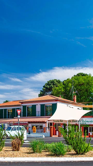 Camping le Bois de Valmarie - Entr&eacute;e et r&eacute;ception du camping Le Bois de Valmarie