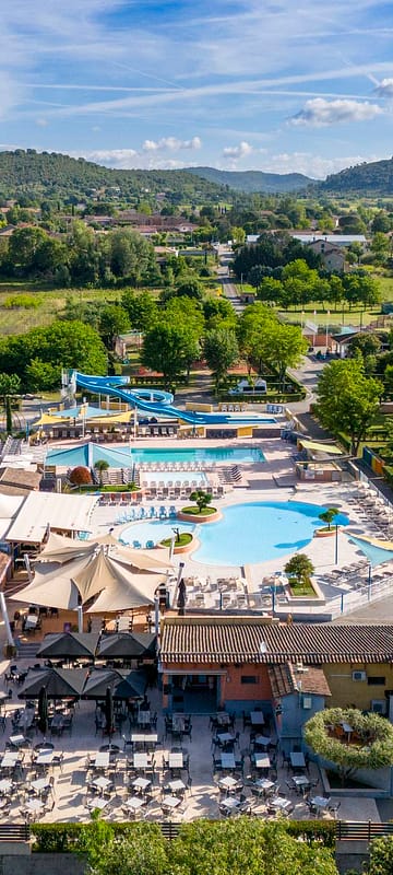 Camping La Plage Fleurie - Luchtfoto van de camping