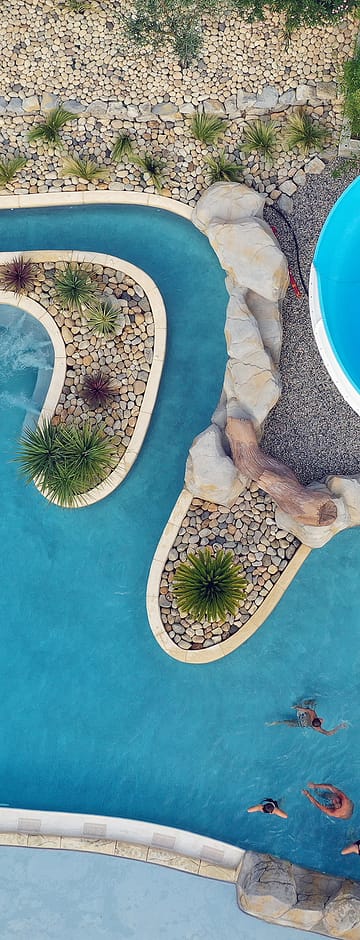 Camping Arc en Ciel - Espace aquatique - Vue z&eacute;nithale