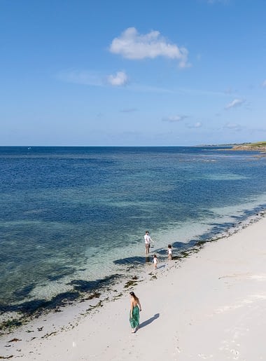 Les terrasses de Kersiny - Plage de sable blanc à proximité du camping