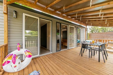 Camping Arc en Ciel - Locations - Cottage Calys - Terrasse