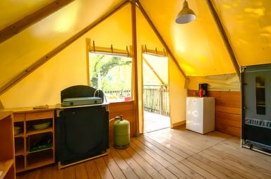 Camping Arc en Ciel - Verhuur - Lodge Nature - Keuken