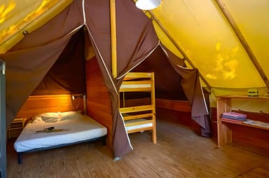 Camping Arc en Ciel - Verhuur - Lodge Nature - Slaapkamers