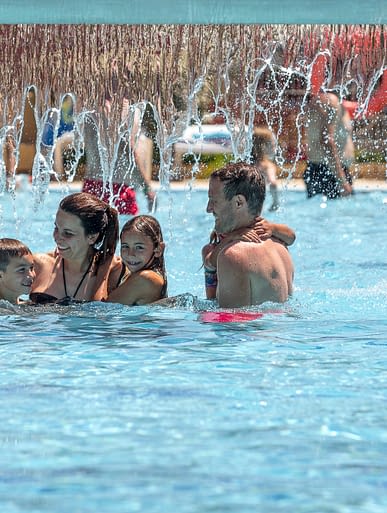 Camping Amfora - L\'espace aquatique - Jets d\'eau massants