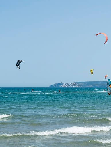Amfora campsite - The beach - Kitesurfing and windsurfing courses