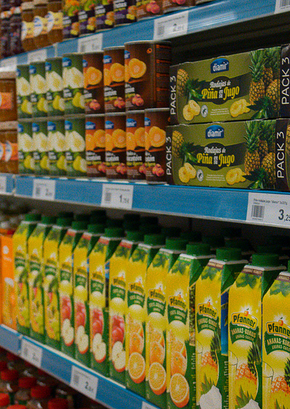 Amfora campsite - Services and shops - Supermarket drinks shelf