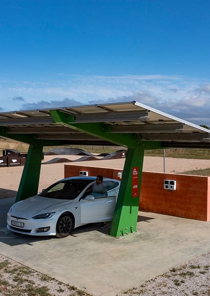 Campingplatz Amfora - Umweltbewusster Ansatz - Bereich f&uuml;r das Laden von Elektroautos